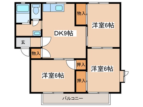 サンハイムⅡの物件間取画像